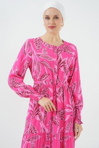 Vestido comprido - Fúcsia