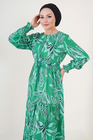 Robe longue - Vert