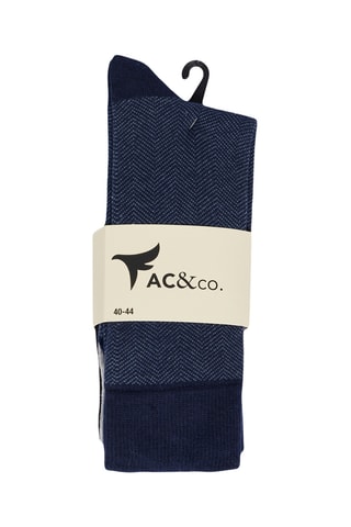 3 pares de meias - Preto e cinzento-claro mesclado