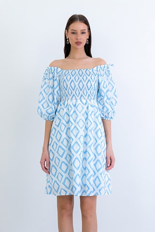 Abito a campana - Azzurro
