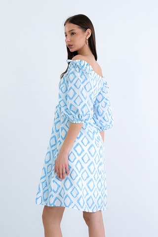 Abito a campana - Azzurro
