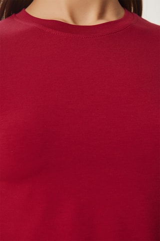 T-shirt cropped - Bordô