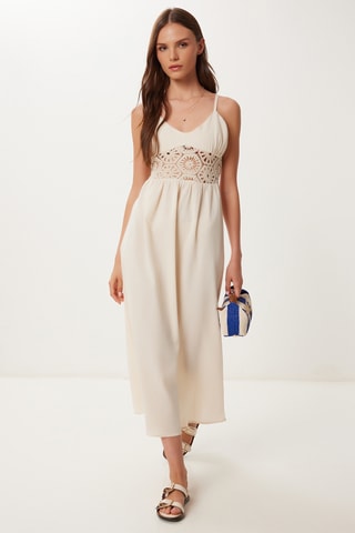 Vestido comprido - Nude