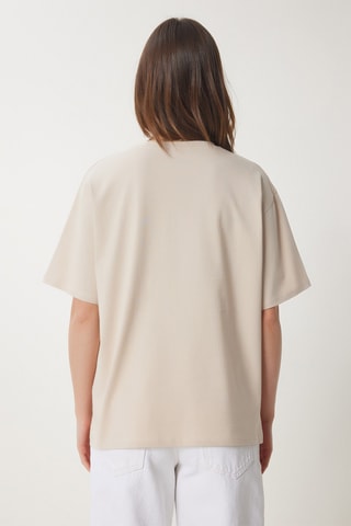 T-shirt oversize - Nude