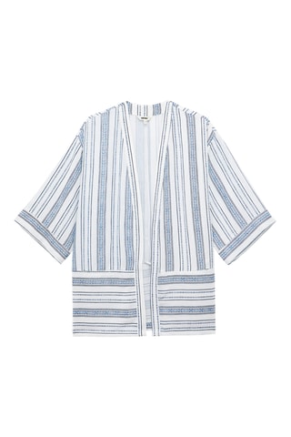 Kimono - Cobalto e bianco
