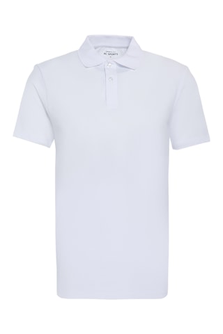 2 polos slim - Azul-marinho e branco