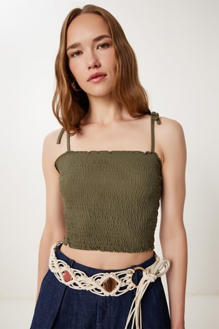 2 crop tops - Caqui