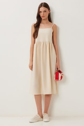Abito midi - Beige