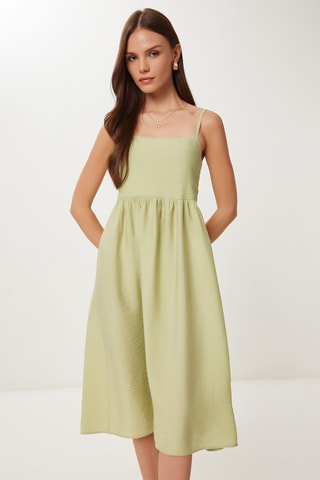 Abito midi - Verde