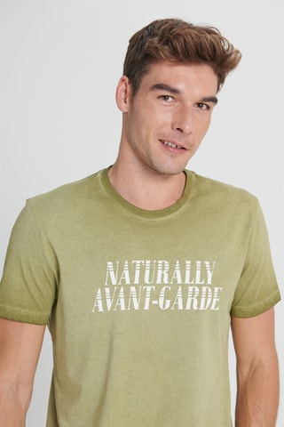 T-shirt regular - Caqui