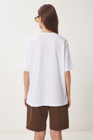 T-shirt oversize - Branco