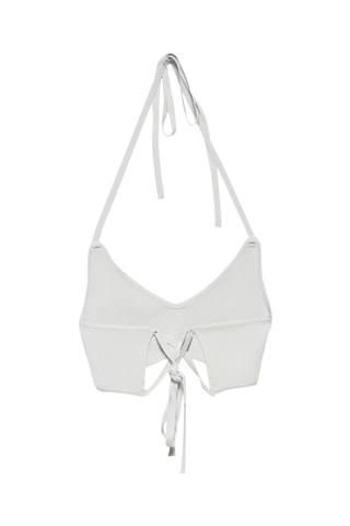 Crop top - Cinzento-claro