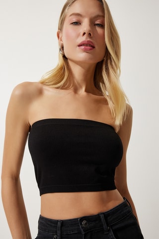Top bustier - Nero