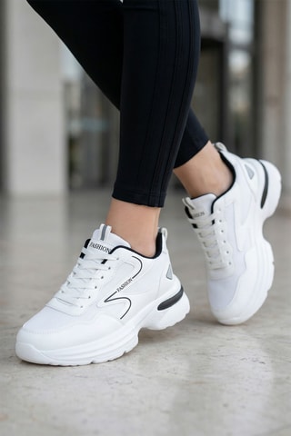 Sneakers platform - Bianco e nero