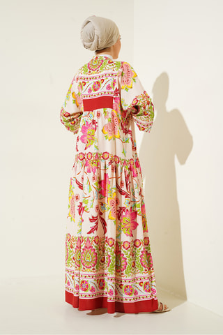 Vestido comprido - Bordô