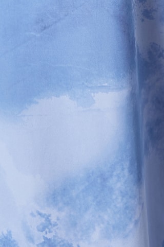 Abito midi tie and dye - Celeste e cobalto