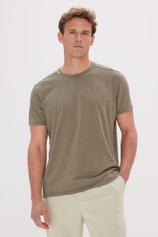T-shirt slim - Caqui