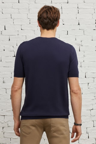 T-shirt regular - Azul-marinho