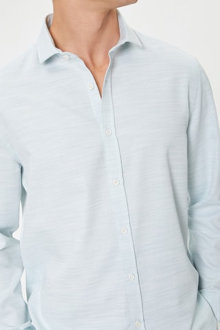 Camisa slim - Verde-claro