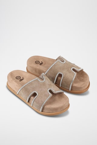 Mules com plataforma - Toupeira