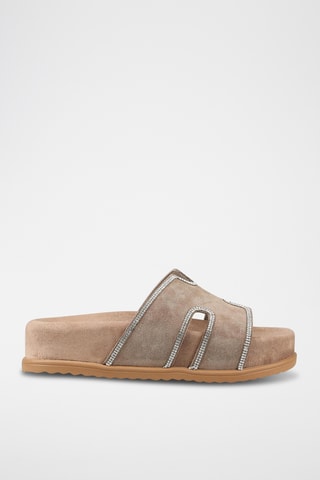 Mules com plataforma - Toupeira