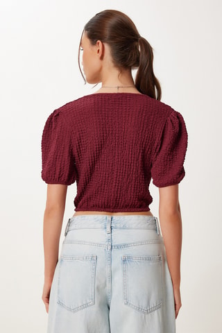 Crop top - Bordô