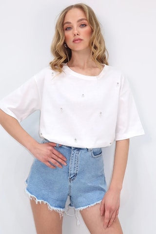 T-shirt oversize - Cru