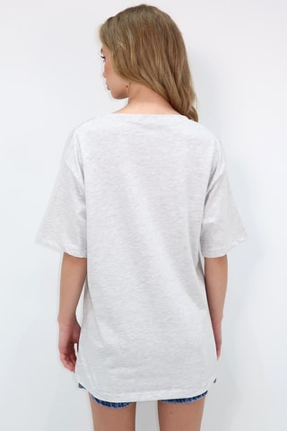 T-shirt oversize - Cinzento