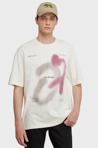 T-shirt oversize - Branco
