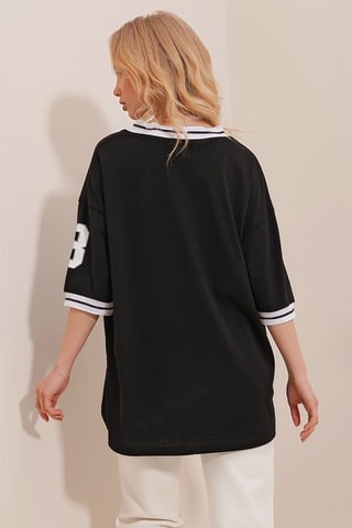 T-shirt oversize - Preto