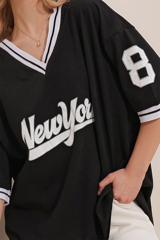 T-shirt oversize - Preto