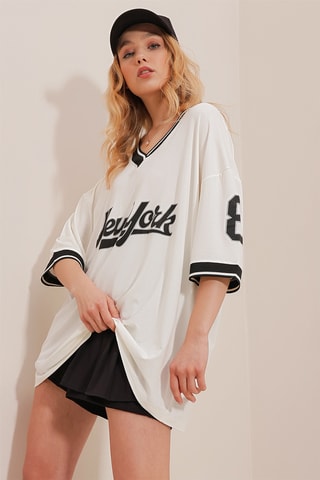 T-shirt oversize - Branco