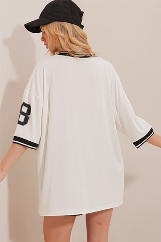 T-shirt oversize - Branco