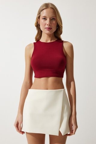 Crop top - Bordô