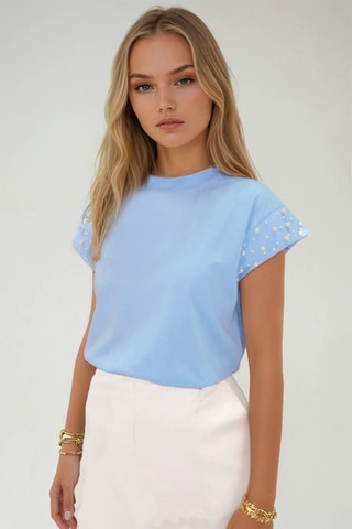 Top - Azul-celeste