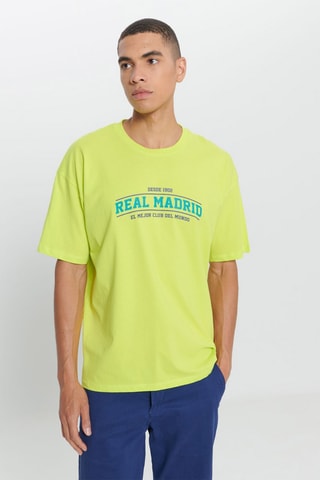 T-shirt oversize Real Madrid - Amarelo