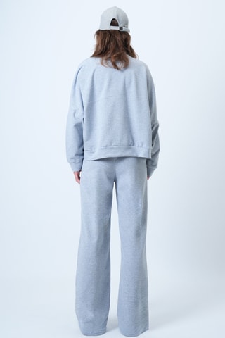 Giacca e pantaloni a vita alta - Grigio chiaro melange