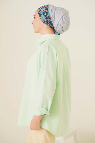 Camicia oversize - Verde chiaro