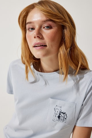 T-shirt - Cinzento-claro