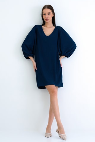 Abito taglio dritto - Navy