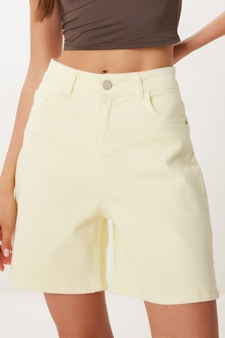 Shorts a vita alta - Avorio