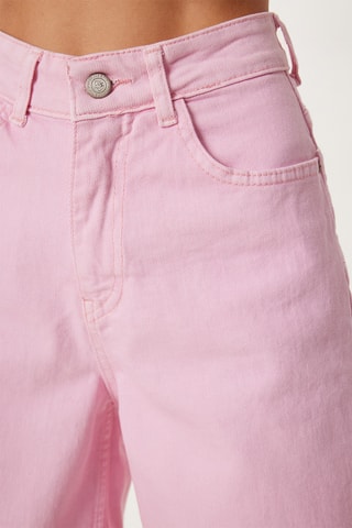 Shorts a vita alta - Rosa