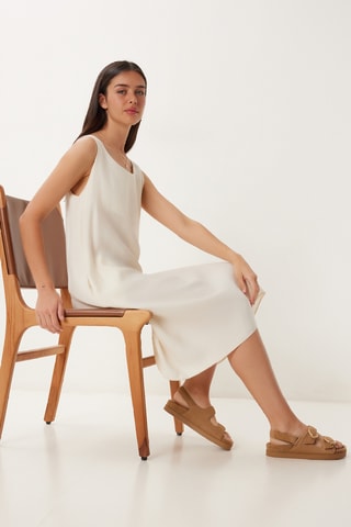 Abito midi - Beige