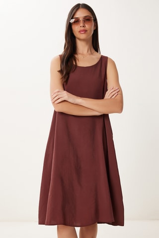 Abito midi - Marrone