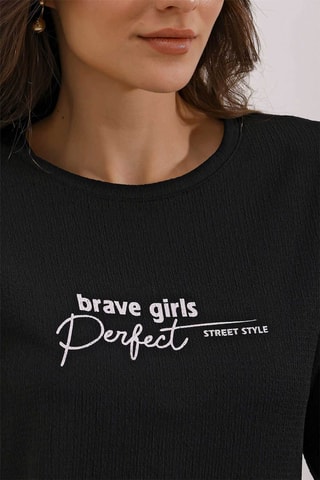 T-shirt oversize - Preto