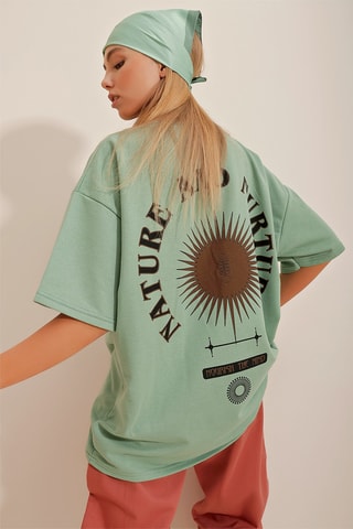 T-shirt oversize - Verde