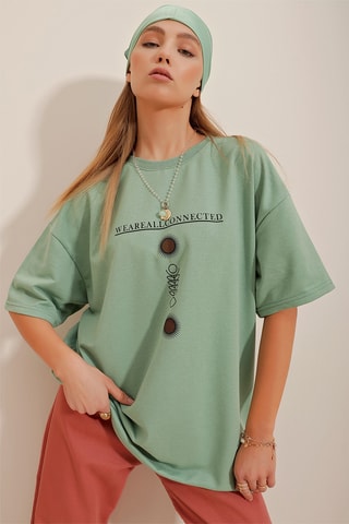 T-shirt oversize - Verde