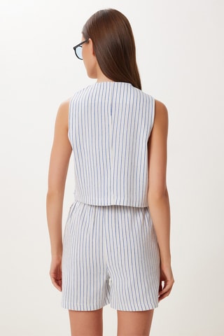 Gilet da completo e shorts - Ecrù