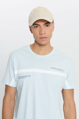 T-shirt regular tie and dye - Turquesa