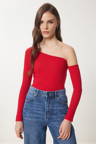 2 tops - Vermelho e verde-escuro